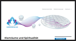 Desktop Screenshot of meditierenlernen.com
