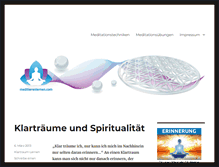 Tablet Screenshot of meditierenlernen.com